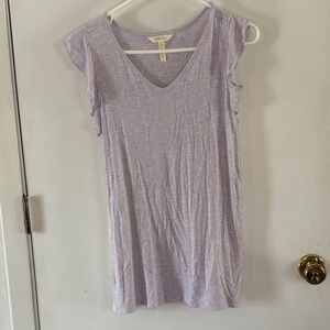 Matilda Jane lavender knit sleeveless top with ruffle sleeves Size Small